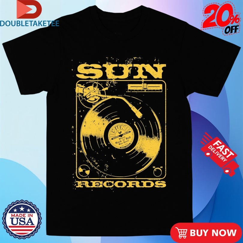 Official Sun Records Turntable Shirts