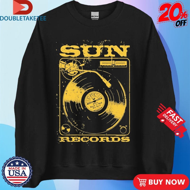 Official Sun Records Turntable Shirts