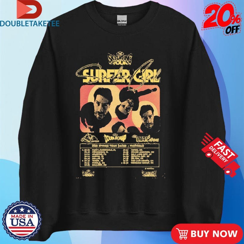 Official Surfer Girl The Skydiving Tour 2026 Shirts