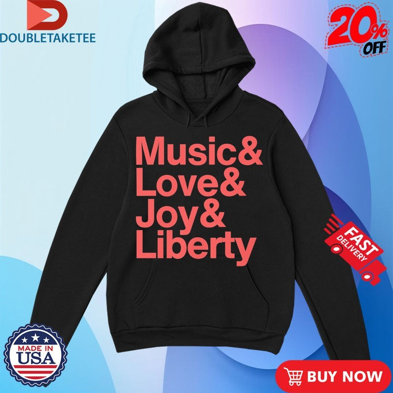 Official Sweet Relief Musicians Fund Music &amp; Love &amp; Joy &amp; Liberty Shirts