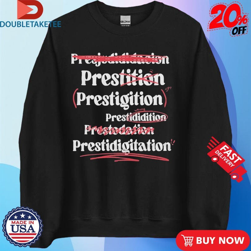 Official Tales From The Stinky Dragon Prestidigitation Spelling Shirts
