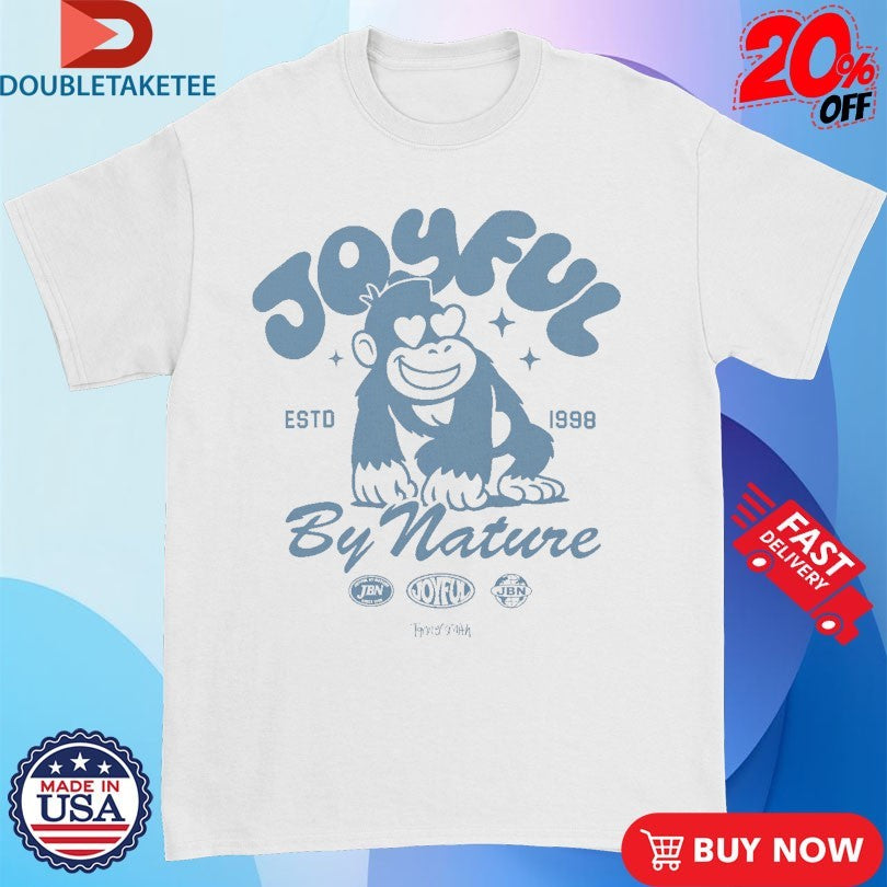 Official Tanner Smith Joyful By Nature Est 1998 Badges Monkey Shirts