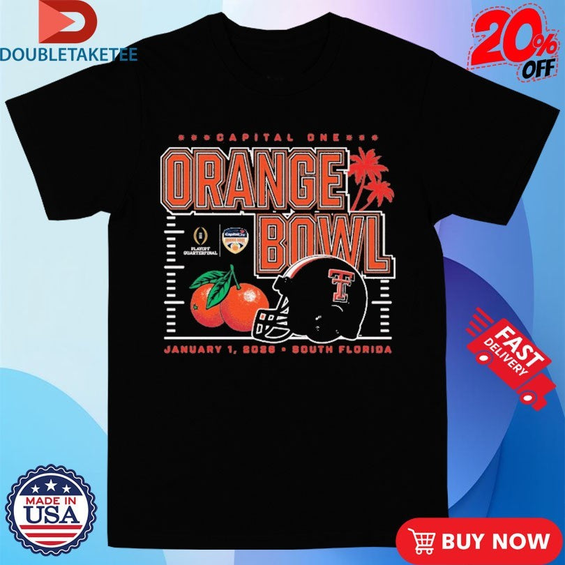 Official Texas Tech Red Raiders 2026 Orange Bowl Capital One CFP Shirts