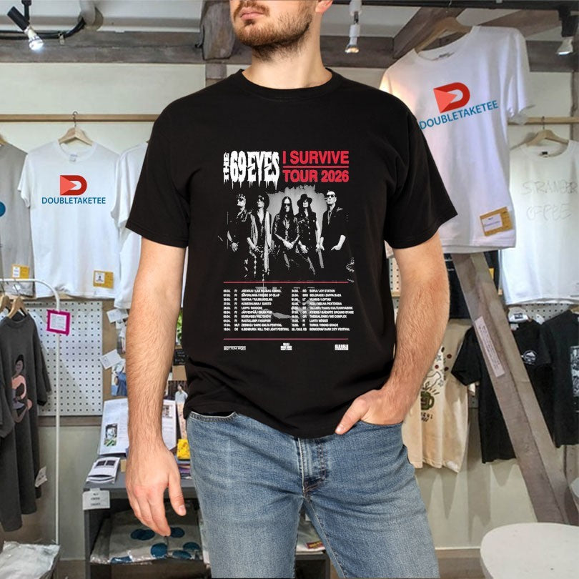 Official The 69 Eyes I Survive Tour 2026 Dates Shirts