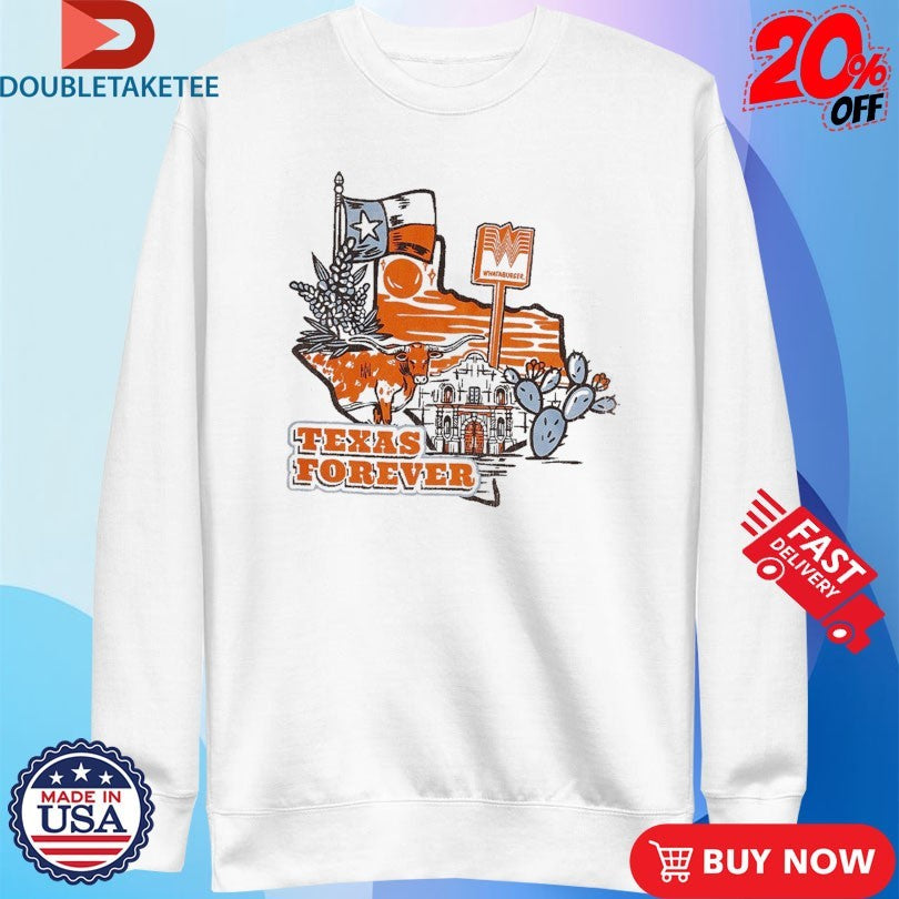 Official The Alamo X Whataburger Texas Forever Shirts