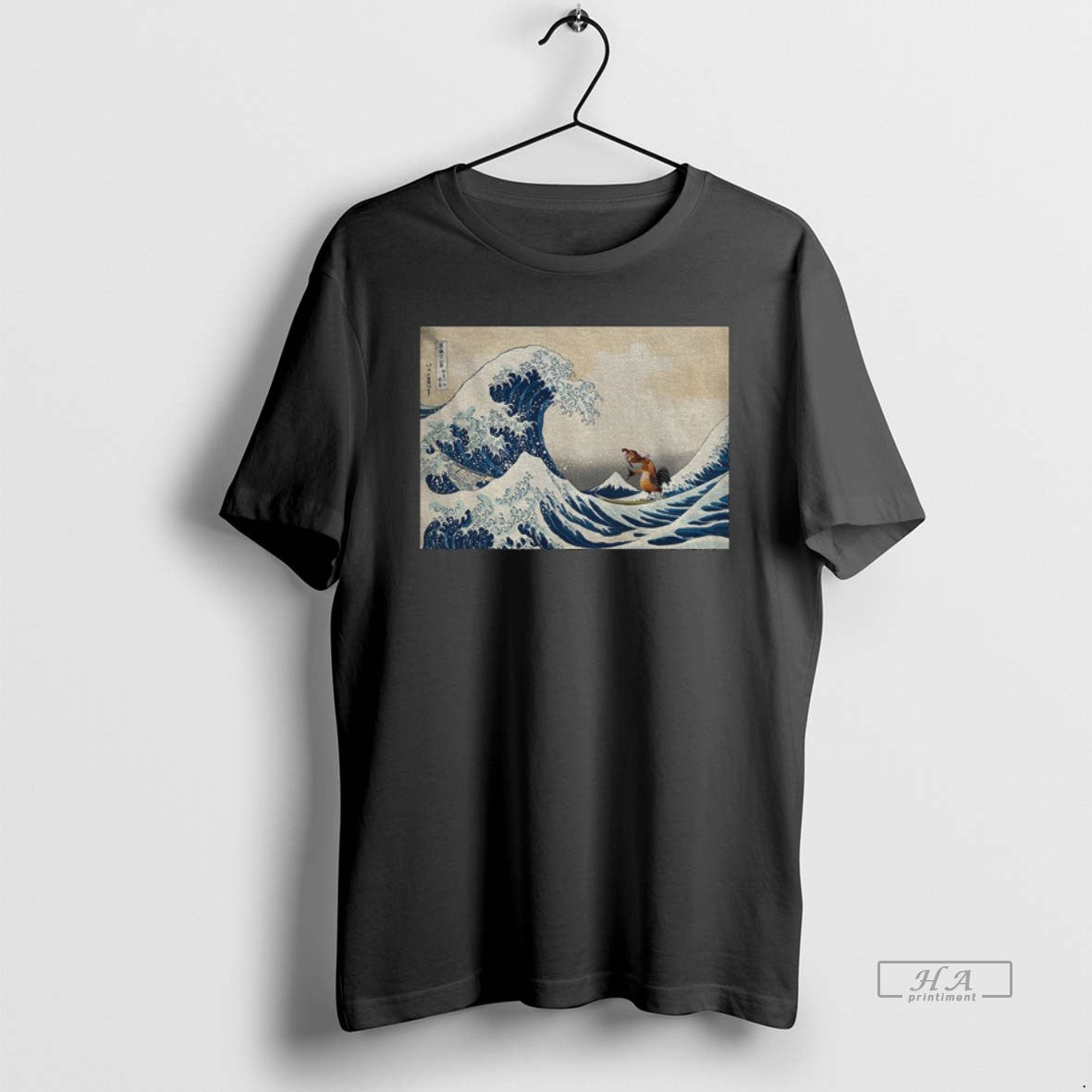 Official The Great Wave Of Kanagawa Image Chicken Joe Funny Meme T-Shirts, Hoodie, Sweatshirt | DripVista.com