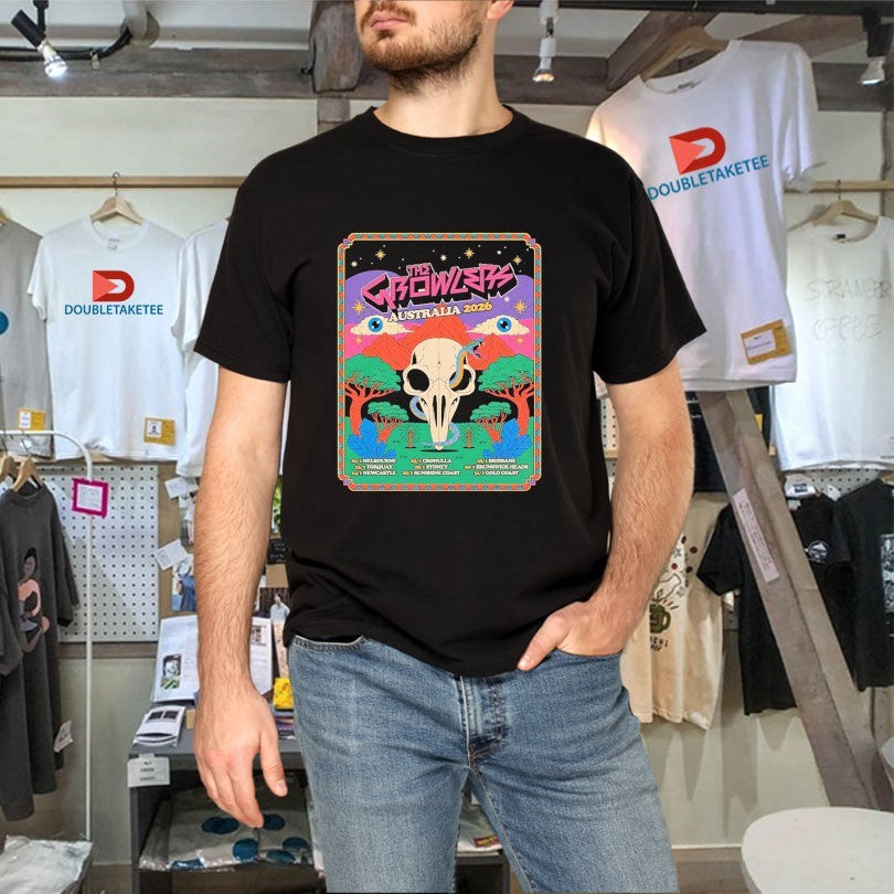 Official The Growlers Australia 2026 Tour Eyes Snake Skull Shirts