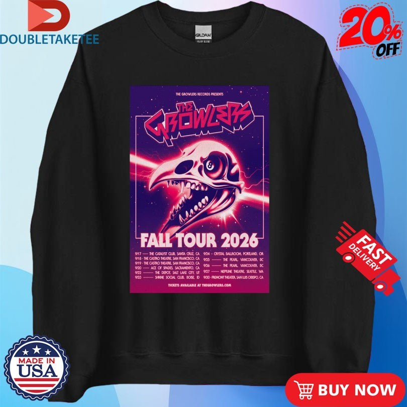 Official The Growlers Fall Tour Dates 2026 Shirts