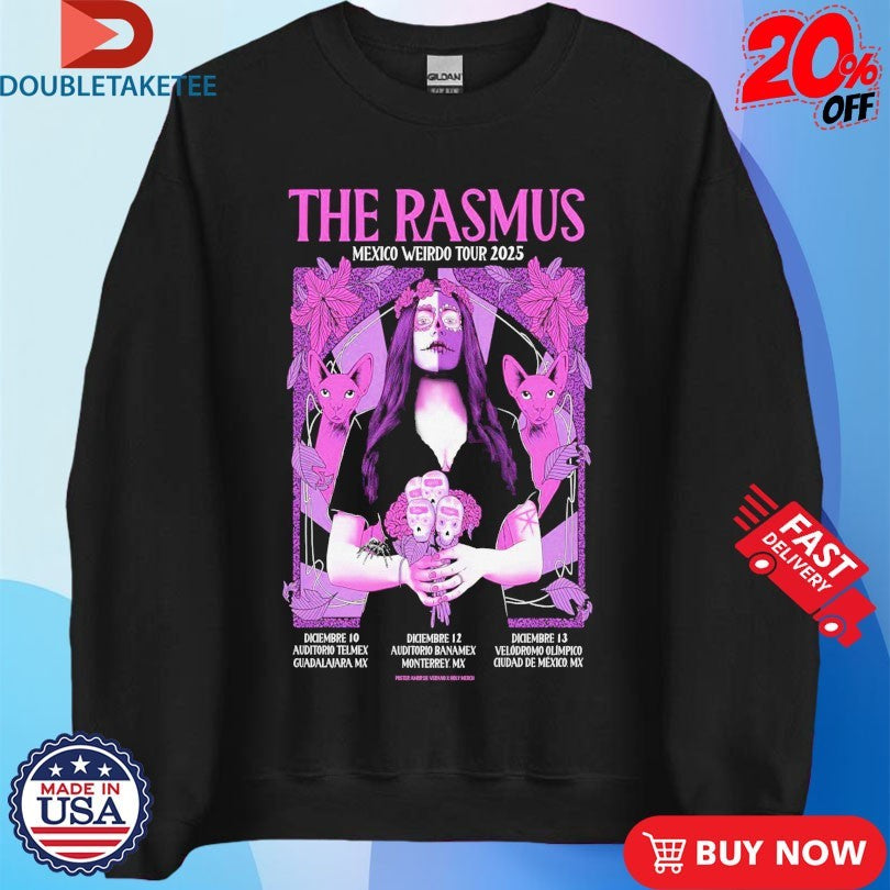 Official The Rasmus Mexico Weirdo Tour 2025 Shirts