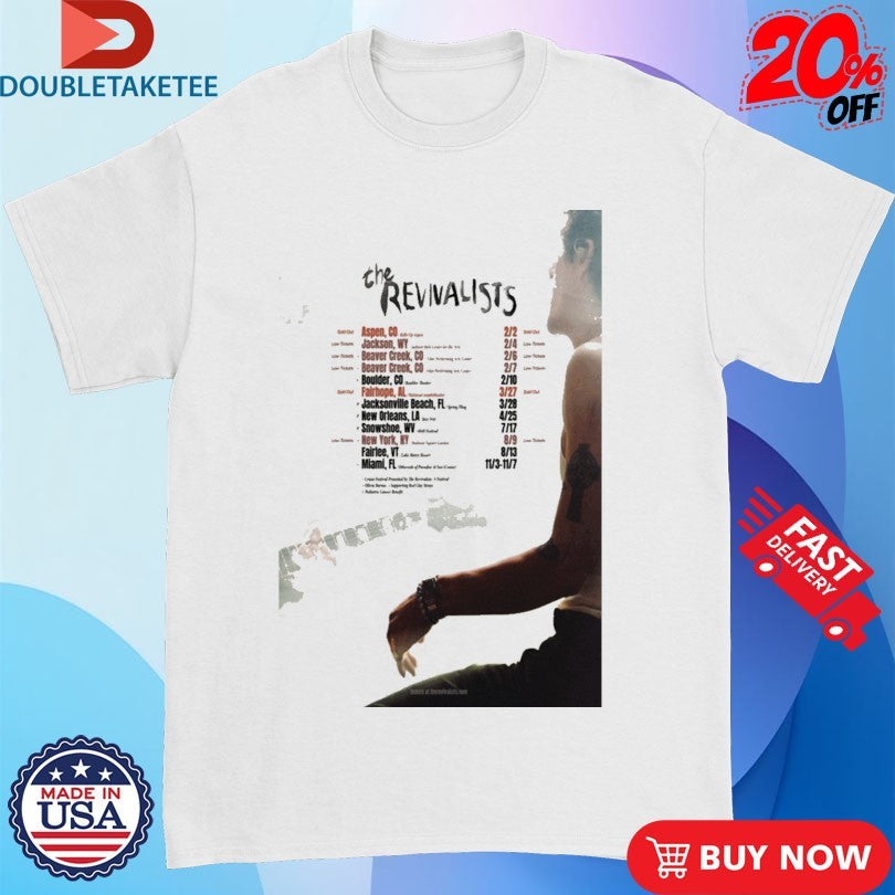 Official The Revivalists Tour 2026 Dates Shirts