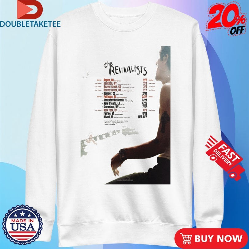Official The Revivalists Tour 2026 Dates Shirts