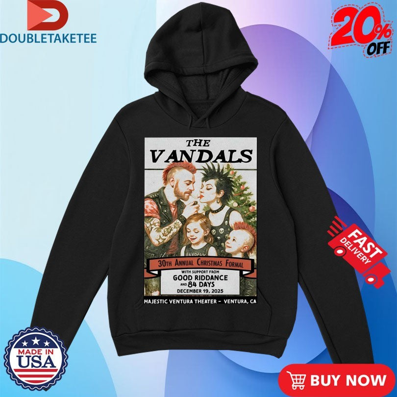 Official The Vandals December 19 2025 Majestic Ventura Theater in Ventura CA Shirts