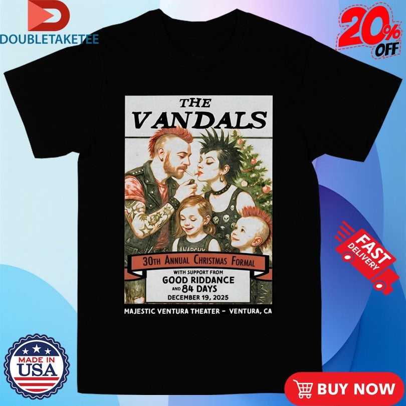 Official The Vandals December 19 2025 Majestic Ventura Theater in Ventura CA Shirts