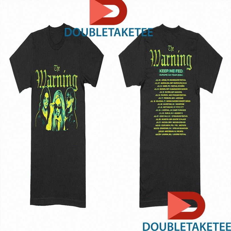 Official The Warning Keep Me Fed EU UK Tour 2024 Shirts