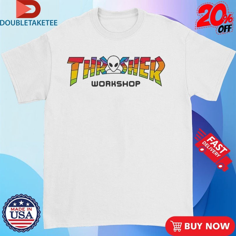 Official Thrasher X Alien Workshop Spectrum Pride Shirts