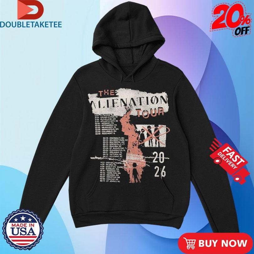 Official Three Days Grace 2026 The Alienation Tour Dates Shirts