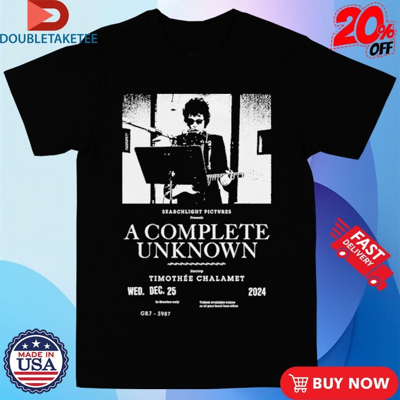 Official Timothee Chalamet A Complete Unknown Studio Shirts