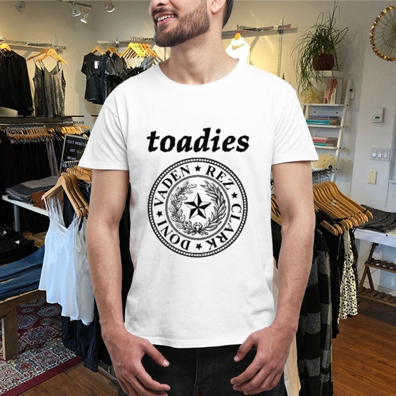 Official Toadies Vaden Rez Clark Doni Seal Of Texas Shirts