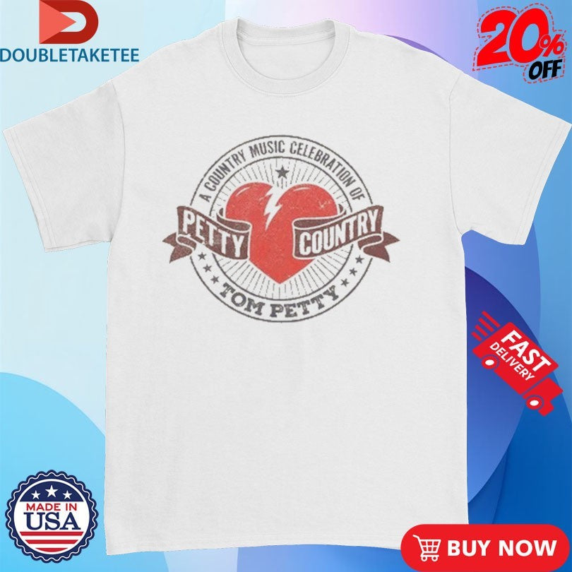 Official Tom Petty A Country Music Celebration Petty Country Heart Shirts