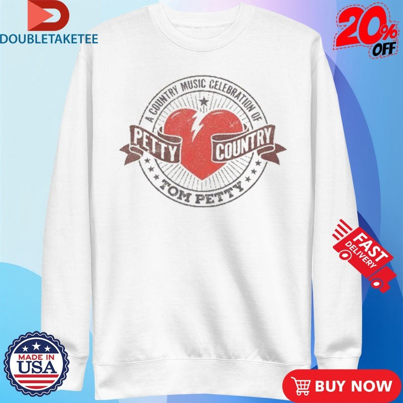 Official Tom Petty A Country Music Celebration Petty Country Heart Shirts