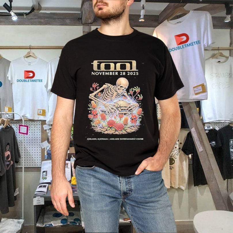 Official Tool Adelaide November 28 2025 Concert Australian Native Flowers Skeleton Shirts