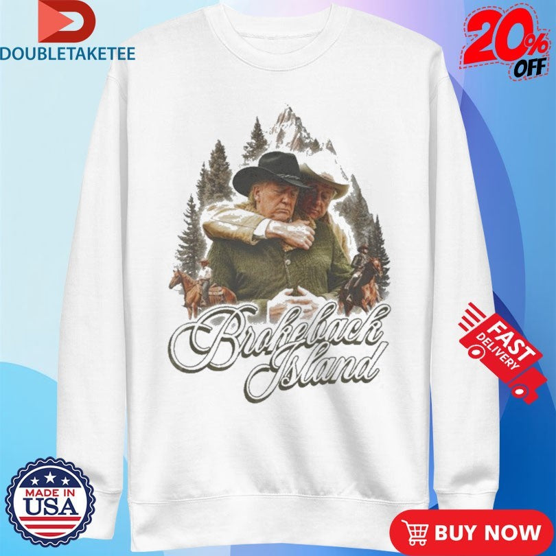 Official Trump And Bill Clinton Brokeback Island Nature Animal Shirts