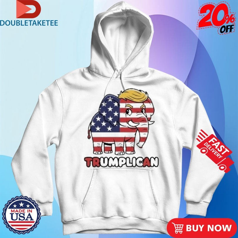 Official Trumplican Elephant American Flag Shirts