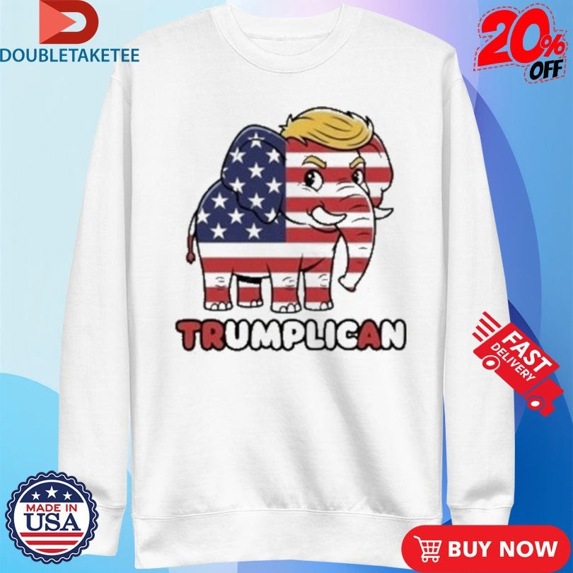 Official Trumplican Elephant American Flag Shirts