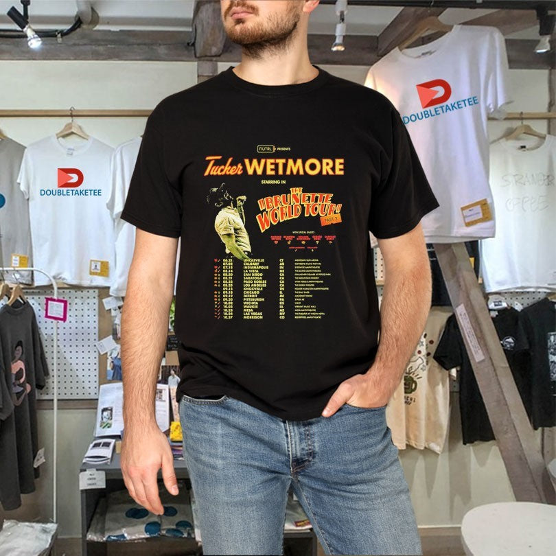 Official Tucker Wetmore The Brunette World Tour Part 2 2026 Dates Shirts