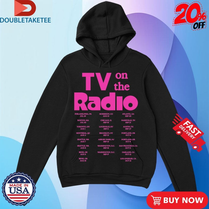 Official Tv On The Radio 2025 Tour Shirts