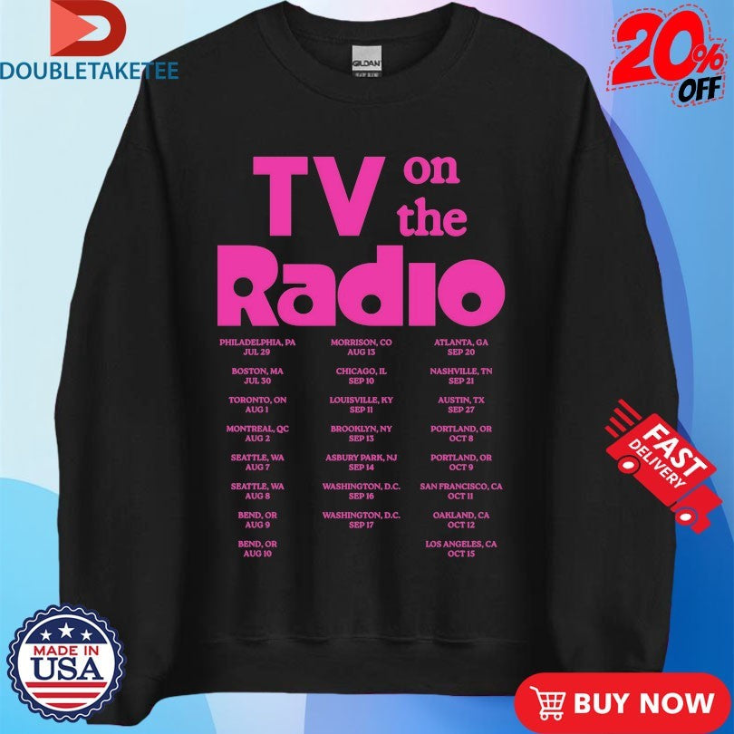 Official Tv On The Radio 2025 Tour Shirts