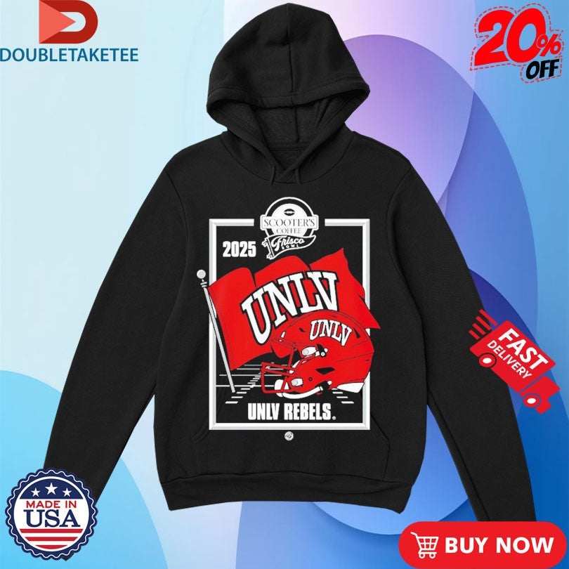 Official UNLV Rebels Scooter’s Coffee Frisco Bowl Helmet Shirts