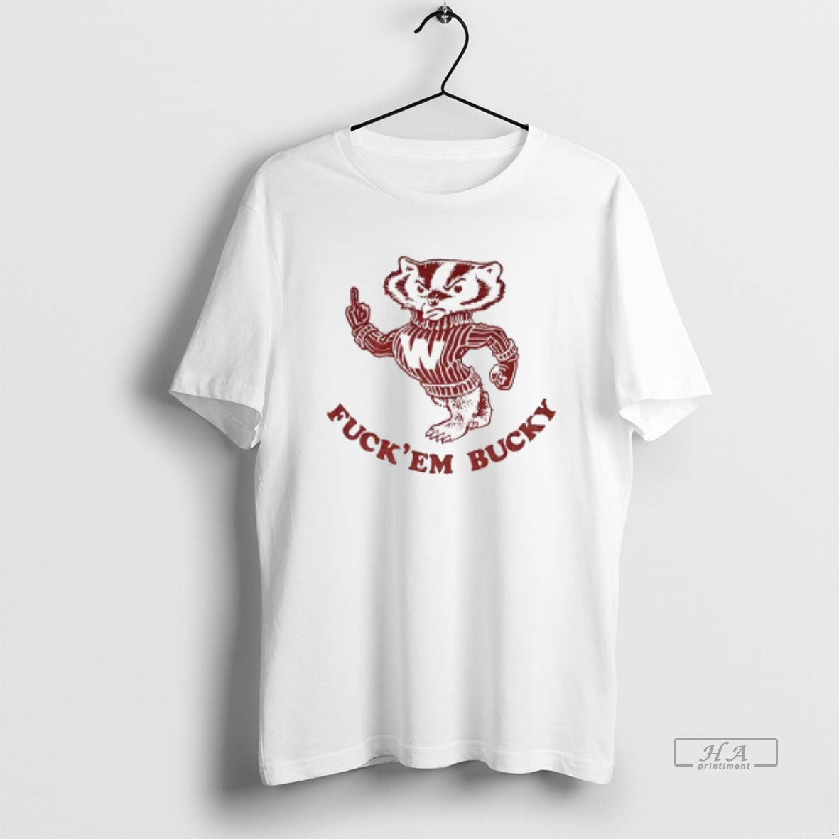 Official Vintage Wisconsin Badgers Fuck Em Bucky T-Shirts, Hoodie, Sweatshirt | DripVista.com