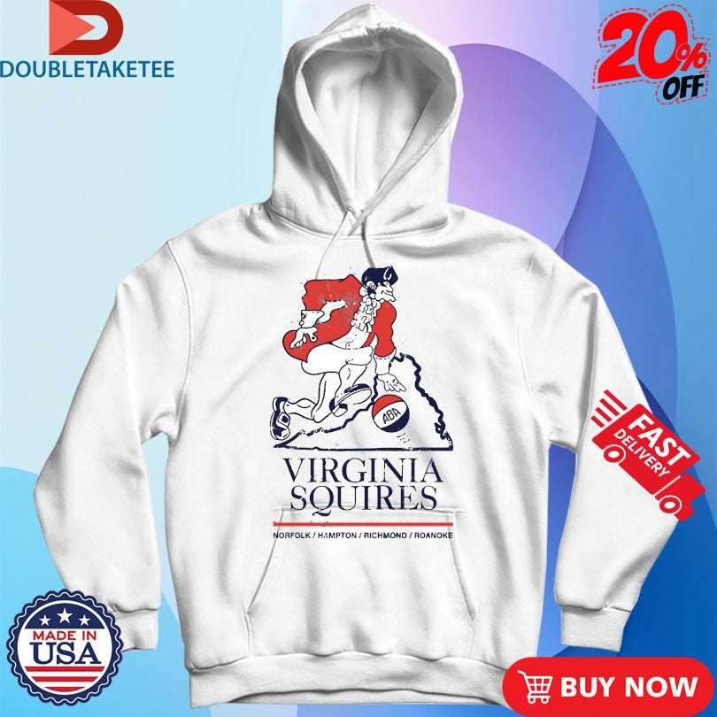 Official Virginia Squires 1970-1972 Norfolk Hampton Richmond Roanoke Logo Shirts