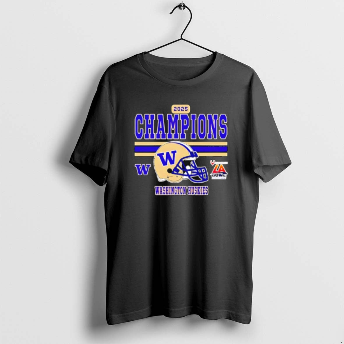 Official Washington Huskies 2025 La Bowl Champions Helmet T-Shirts, Hoodie, Sweatshirt | DripVista.com