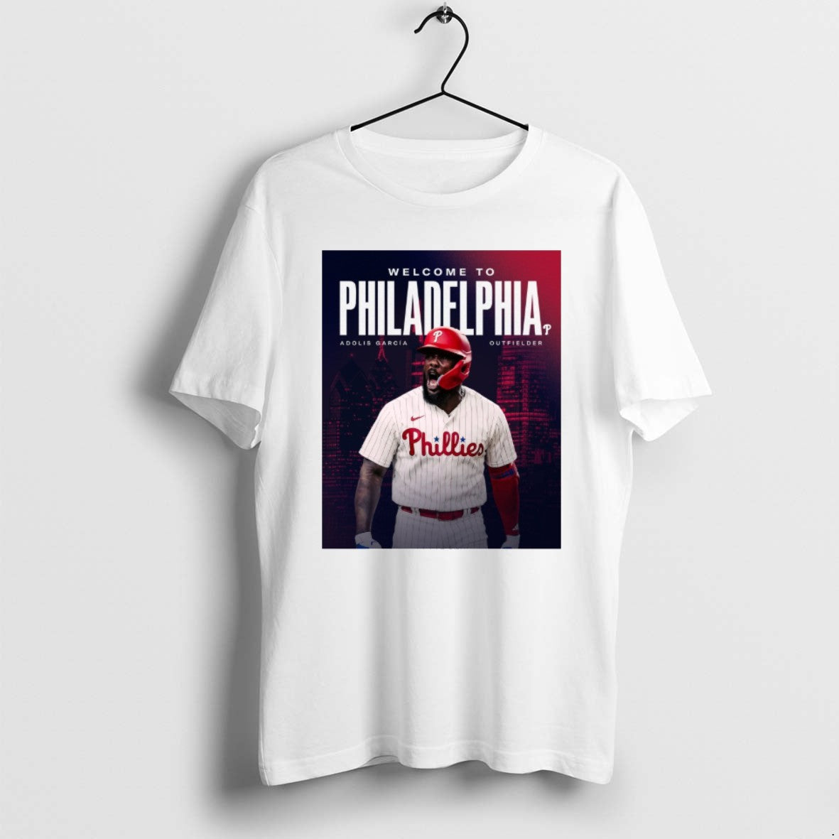Official Welcome To Philadelphia Phillies Adolis Garcia El Bombi Outfielder T-Shirts, Hoodie, Sweatshirt | DripVista.com
