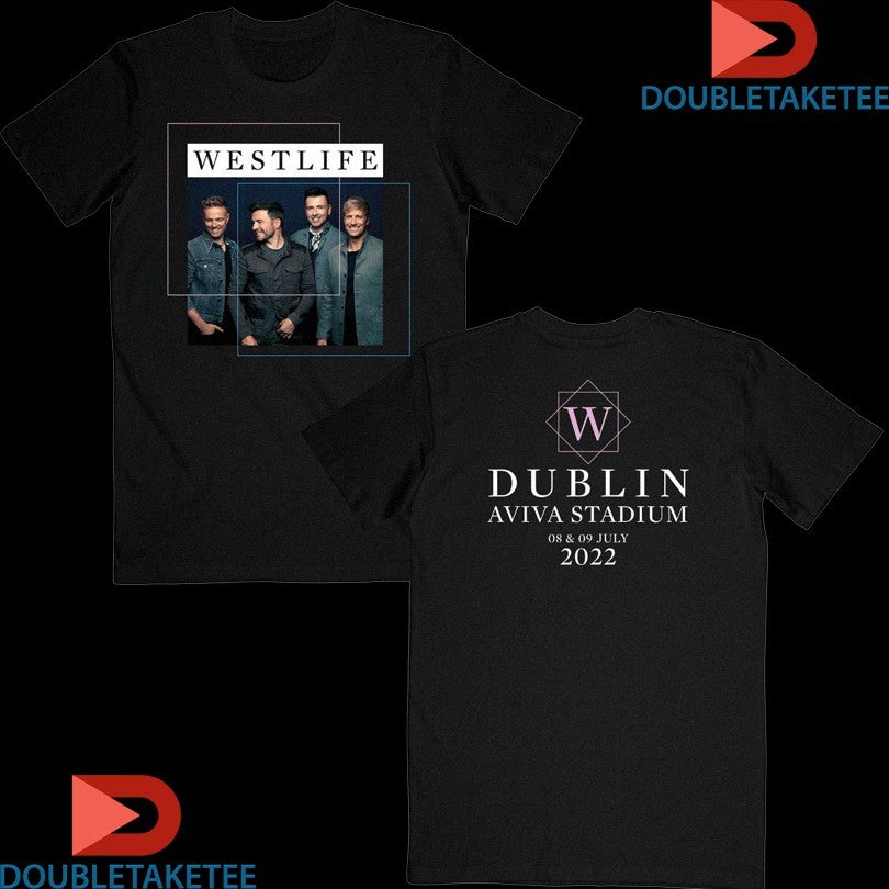 Official Westlife The Wild Dreams Tour 2025 Dublin Event Shirts