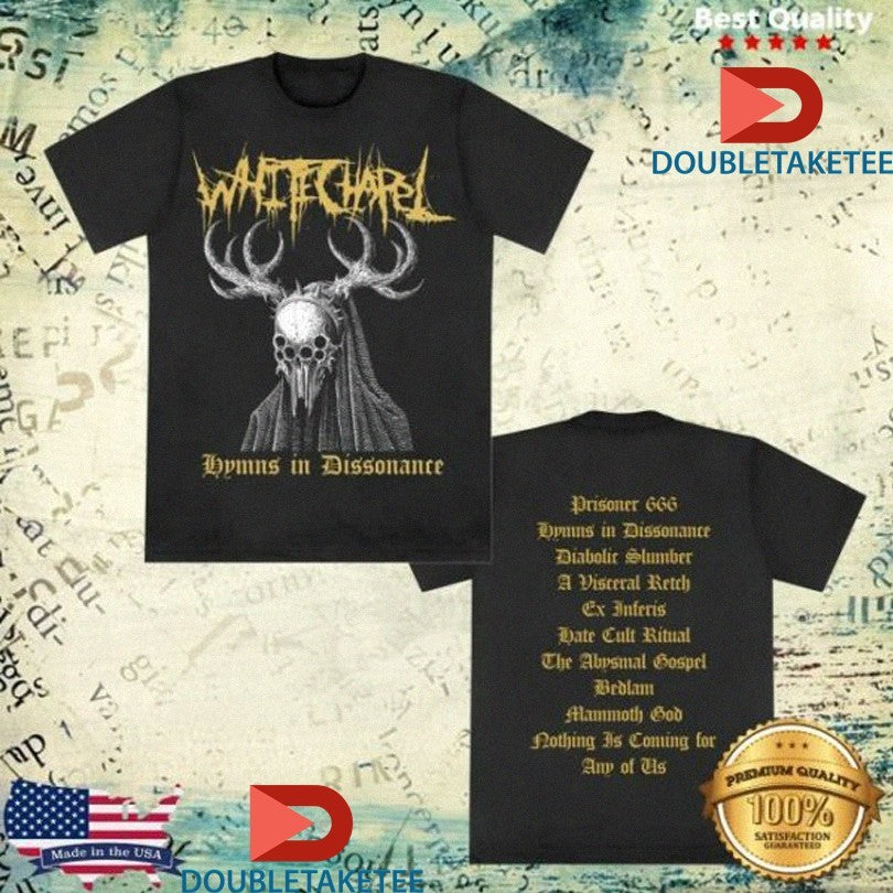 Official Whitechapel Hymns In Dissonance Album Mask Shirts