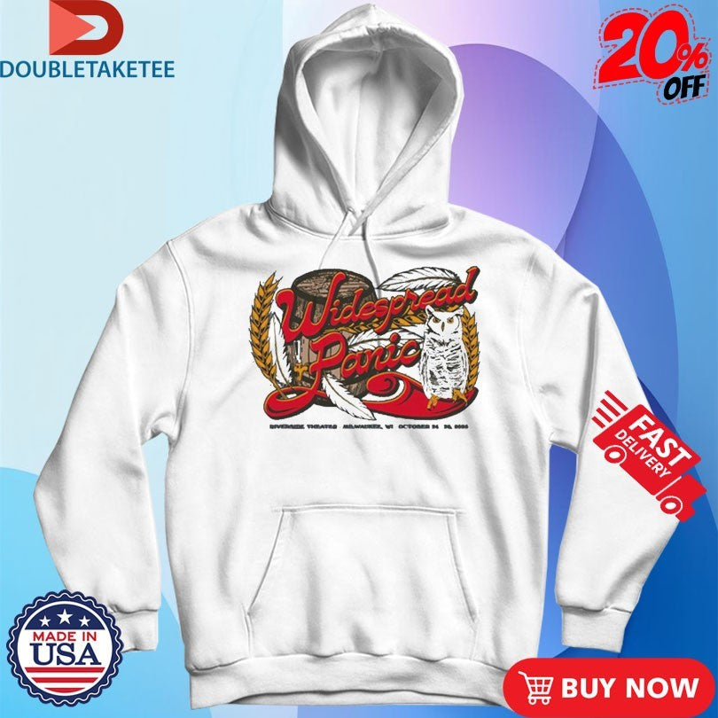 Official Widespread Panic 2025 Milwaukee Event Owl Shirts