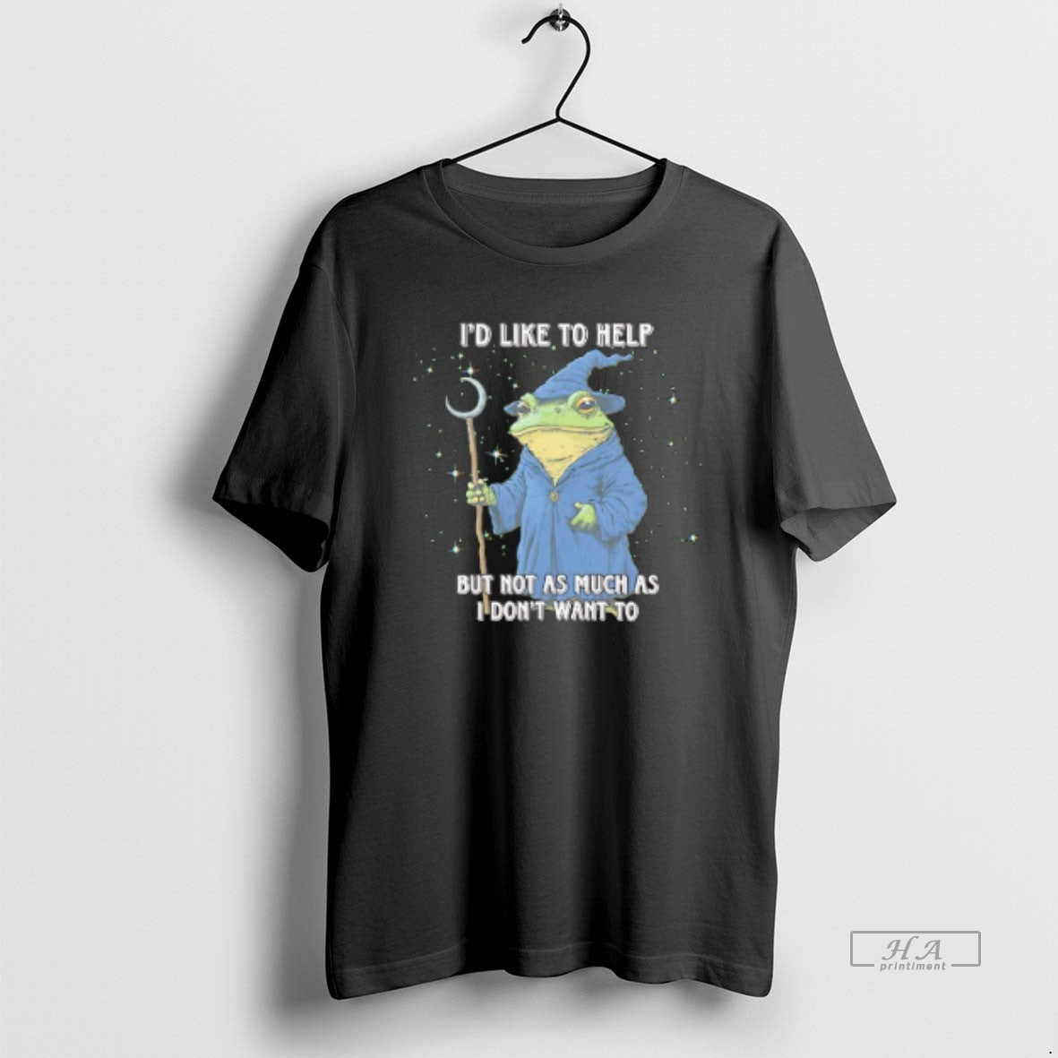Official Wizard Frog Id Like To Help But Not As Much As I Dont Want T-Shirts, Hoodie, Sweatshirt | DripVista.com