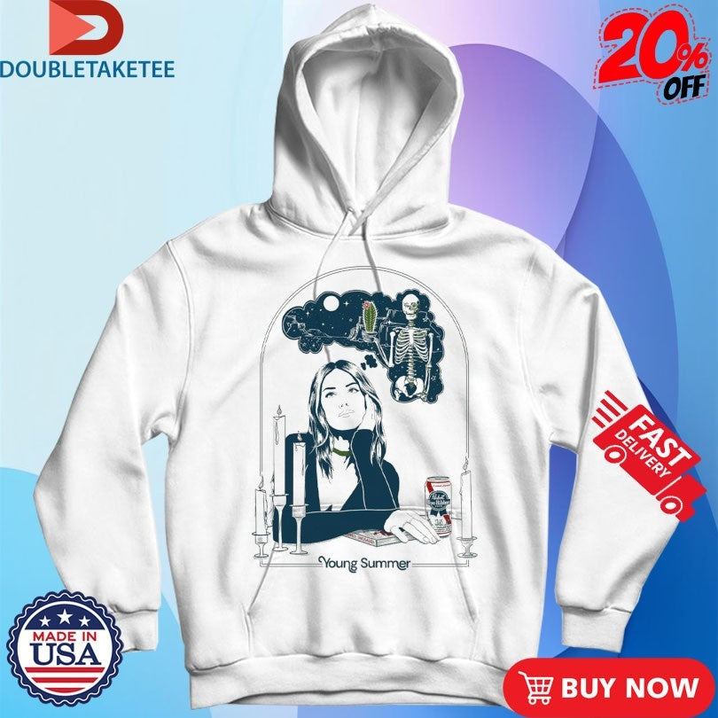 Official Young Summer X Pabst Blue Ribbon Skeleton Shirts