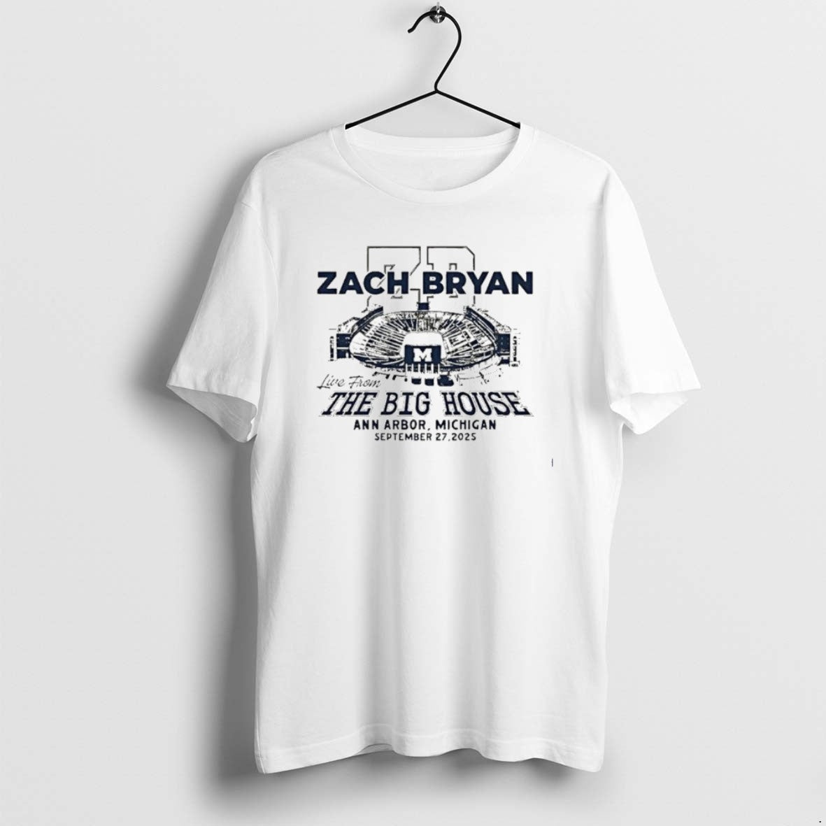Official Zach Bryan Live From The Big House Ann Arbor Michigan September 27 2025 T-Shirts, Hoodie, Sweatshirt | DripVista.com
