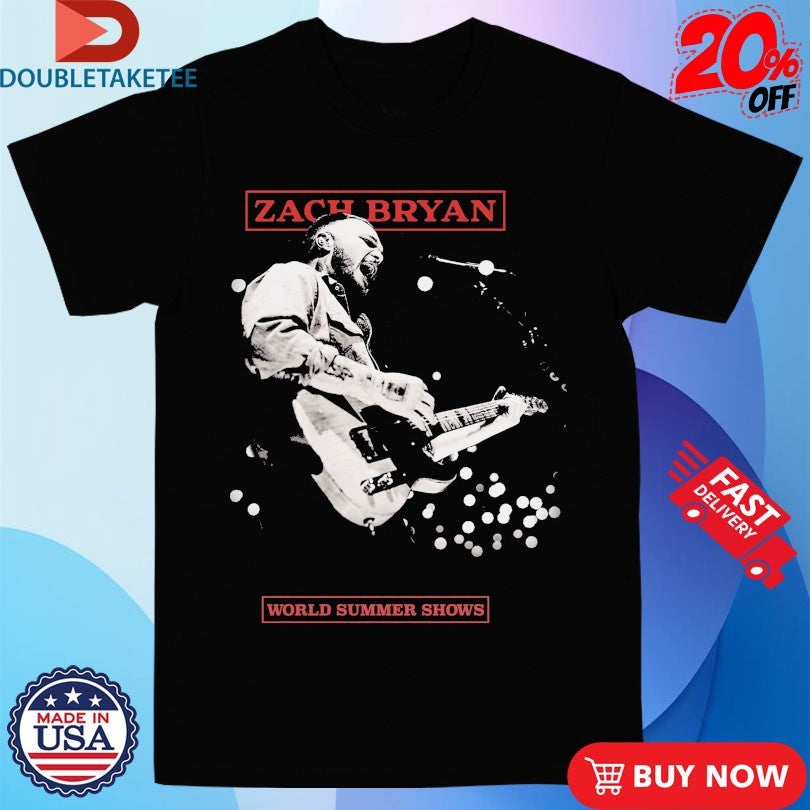 Official Zach Bryan World Summer Shows Shirts