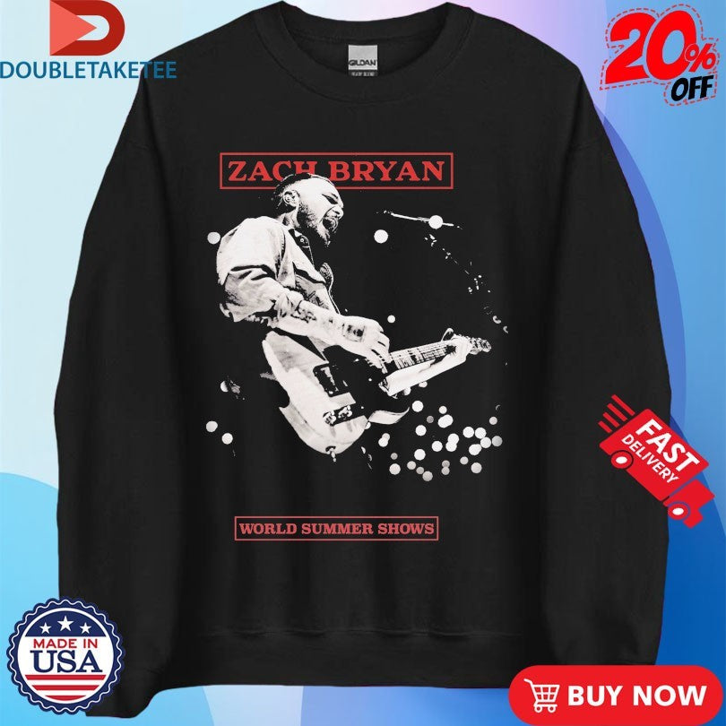 Official Zach Bryan World Summer Shows Shirts