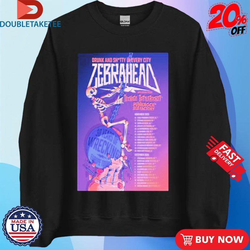 Official Zebrahead November &amp; December Tour 2026 Dates Shirts