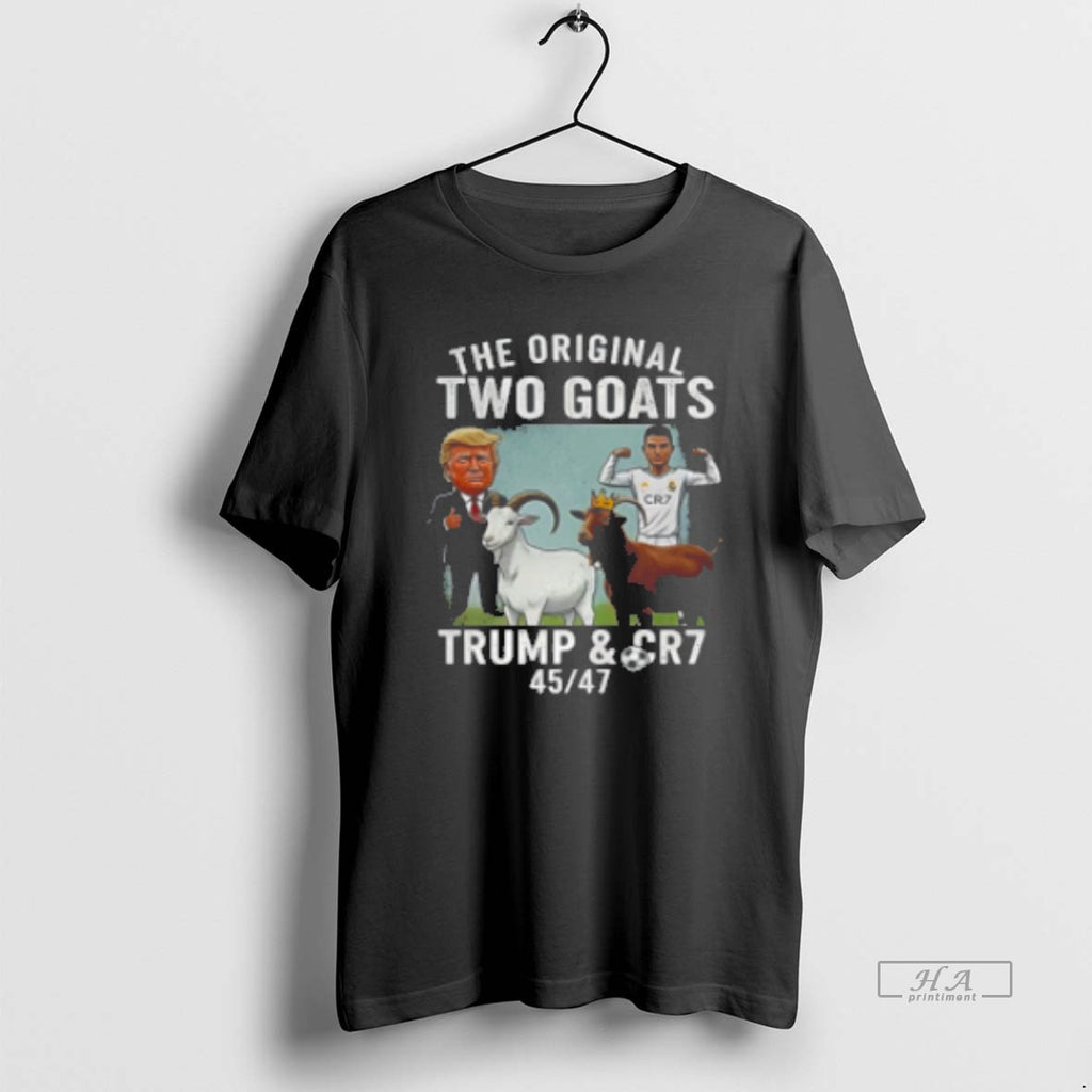 Official Donald Trump And Cristiano Ronaldo The Two Goats Classic Womens T-Shirts, Hoodie, Sweatshirt | DripVista.com