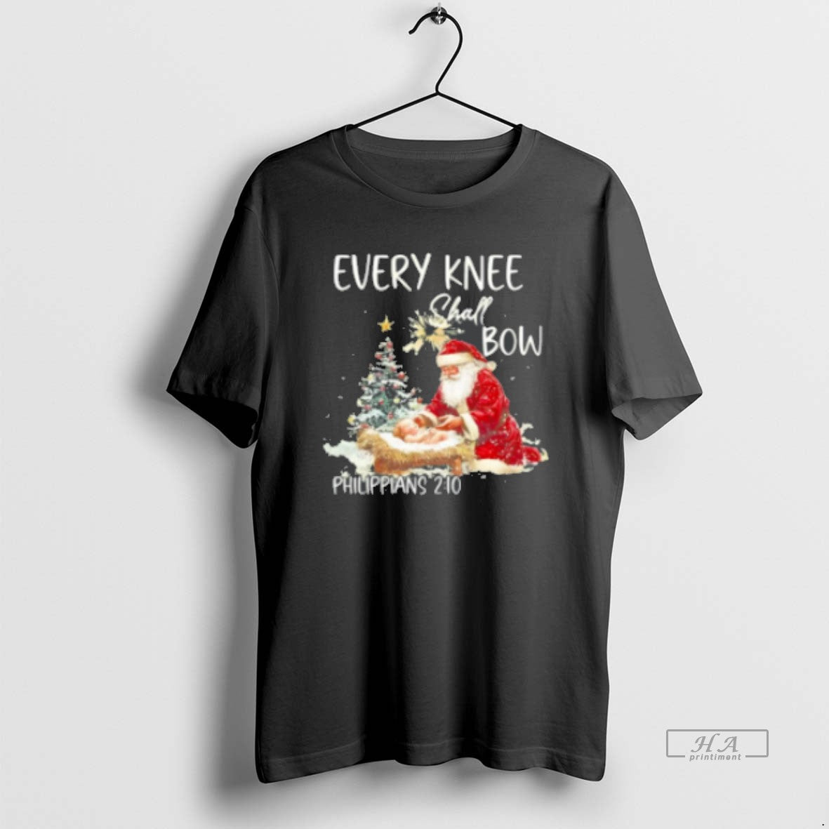 Official Every Knee Shall Bow Christmas Classic Womens T-Shirts, Hoodie, Sweatshirt | DripVista.com