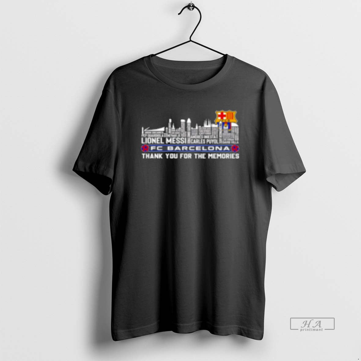 Official Fc Barcelona Thank You For The Memories Name Classic Womens T-Shirts, Hoodie, Sweatshirt | DripVista.com