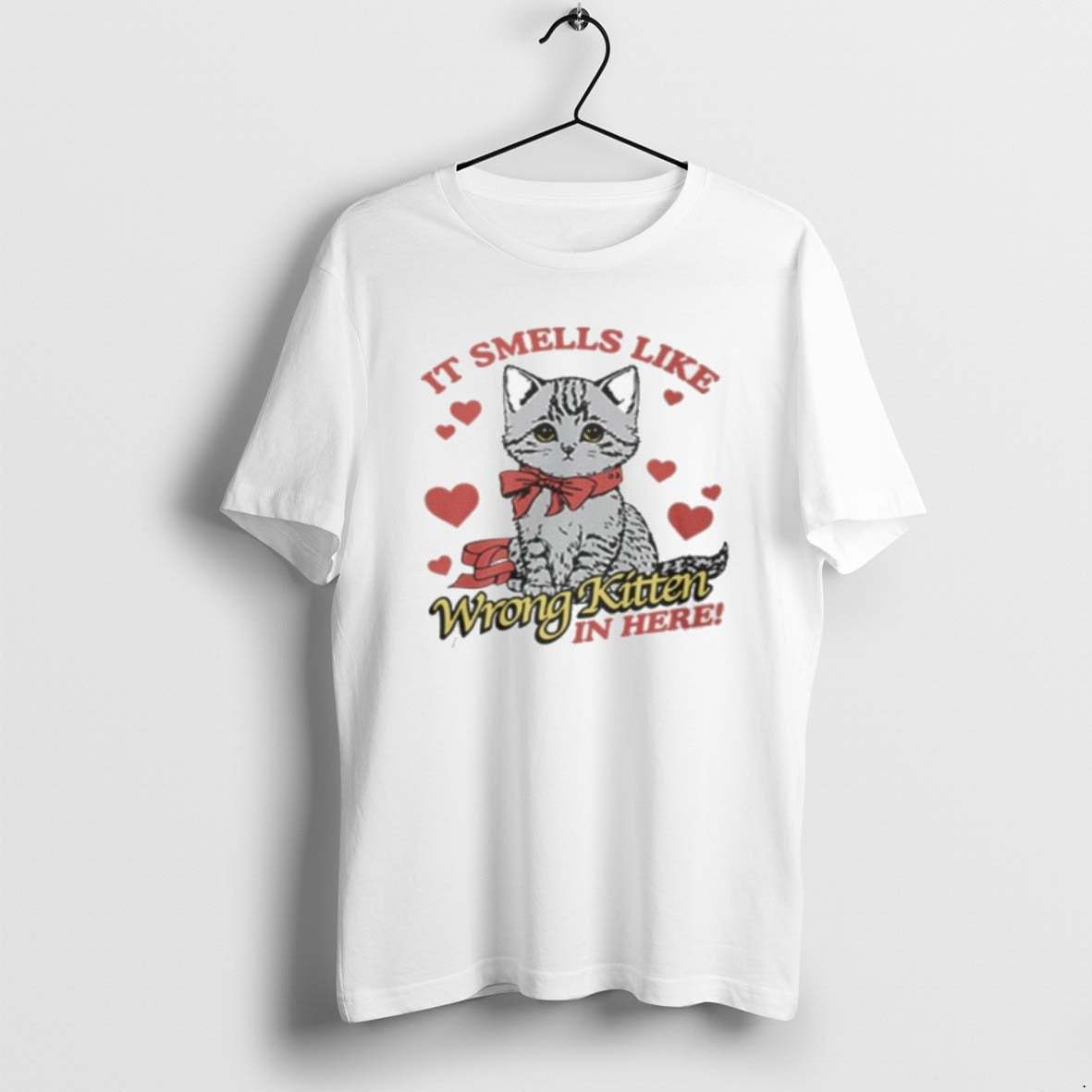 Official Y41h5k7q It Smells Like Wrong Kitten In Here T-Shirts, Hoodie, Sweatshirt | DripVista.com