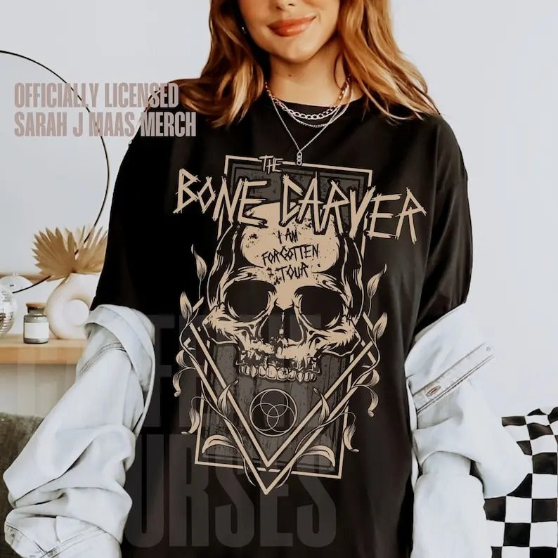Officially Licensed Bone Carver Shirt ACOTAR Shirt Sarah J Maas shirt Velaris Throne of Glass Crescent City Bookish Merch